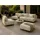 A&J MöbelLand Gartenlounge-Set 3-tlg. Loungeset beige