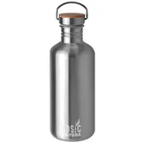 Basic Nature BasicNature Active Trinkflasche mit Bambusdeckel, 1,2L