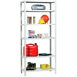 Simonrack Metallregal 6 Böden 2000x900x400 mm Weiß