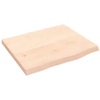 VidaXL Waschtischplatte 60x50x(2-4) cm Massivholz Unbehandelt