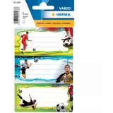 Herma Buchetiketten ́Fußball ́, Eine Verkaufseinheit á 10 Stück - 5588 Vario, Fußballer, 76 x 35 mm,