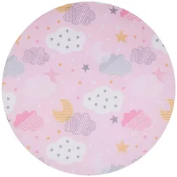 Chipolino 4-teiliges Bettwäsche Set, Kissen, Kissenbezug, Steppdecke, Bettlaken pink