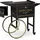 Royal Catering Wagen für Popcornmaschine Popcorntrolley 2 Bremsen schwarz & golden