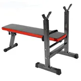 Sport-Knight® Hantelbank 4-in-1 Hantelbank – Faltbar, mit Sit-Up-Funktion, für Krafttraining, (Einzelgerät), Kompakt und vielseitig rot|schwarz