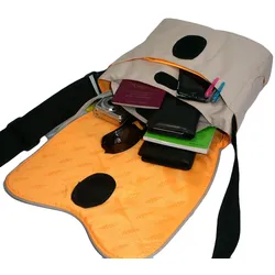 HUGGER Designer-Tasche OTG-109 beige 7 Zoll