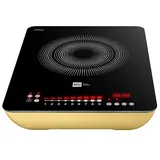 Miji Star 3 ECO Trend, sand, Induktionskochfeld mit 2300 Watt, Premium einzel Induktionskochplatte mit Doppelspulentechnik, SCHOTT CERAN Kochfeld, Slide-Touch Control, 9 Stufen, Timer