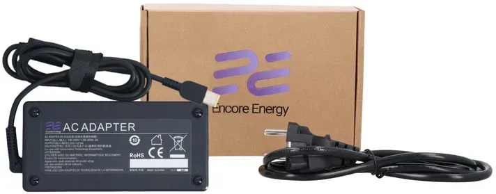 Neues Encore Energy Netzteil für Lenovo 135W rechteckiger Stecker Slim Tip