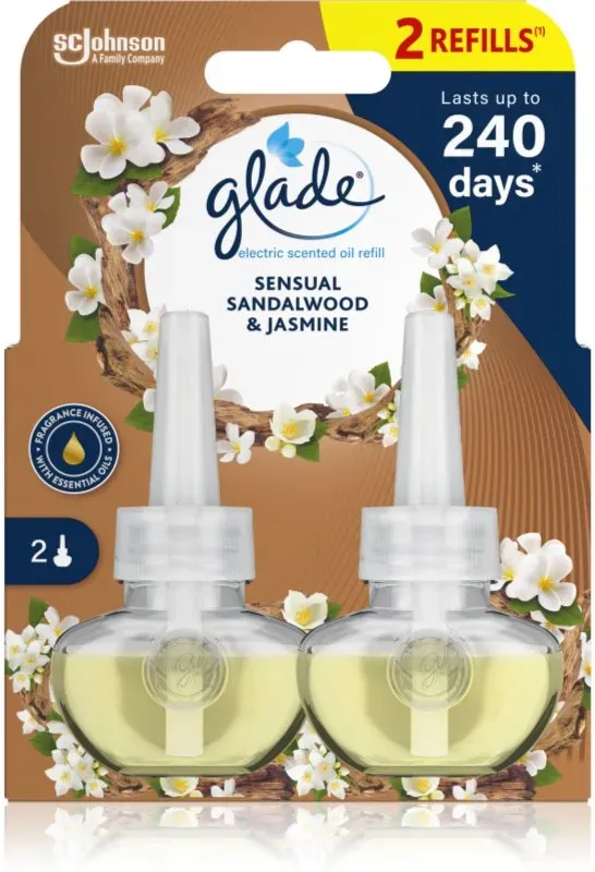 GLADE Sensual Sandalwood & Jasmine Füllung für elektrischen Diffusor Duo 2x20 ml