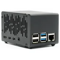 KKSB Tower Gehäuse für Raspberry Pi 4, Aluminium, schwarz (7350001161082)