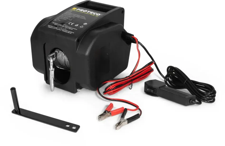 Proteco Elektrische Seilwinde 900 kg, 12 V