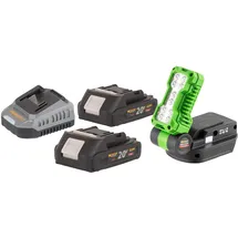 PROCRAFT Procraft, LL20bb Akku LED Strahler 20 V 500 lm + 2x Akku 2,0 Ah + Ladegerät