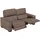 Egoitaliano 2,5-Sitzer EGOITALIANO "Capucine Breite 200cm, hoher Sitzkomfort", braun (mud), B:200cm H:99cm T:97cm, Sofas, wahlweise mit elektrisch oder manuell verstellbarer Relaxfunktion