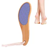 SUGERU®Neue 2 in 1 Nano Glas Hornhautentferner mit Bambusgriff - Nass & Trocken & schmerzlos | glass shaver,rasierstein | Professionelle Fußpflege sicher schnell zur Hornhautentfernung auf Füßen (B)