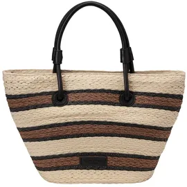 Marc O'Polo Shopper "mit edlen Echtleder-Details", Damen, Gr. B/H/T: 34cm x 22cm x 9cm, light raffia, Papierstroh, unifarben, Taschen Shopper
