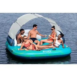 BESTWAY Badeinsel Hydro Force Sonnenlounge 5 Personen aufblasbar Poolinsel