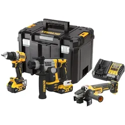 DEWALT DCK355P2T-QW Akku-Bohrschrauber Akku-Bohrhammer Akku-Winkelschleifer 18 V
