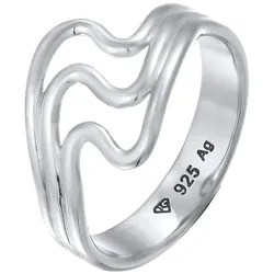 Elli Wellen Design Modern 925 Sterling Silber 52 Damen 