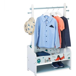Relaxdays, Kleiderständer + Kleiderstange, Kinderkleiderständer (30 cm)
