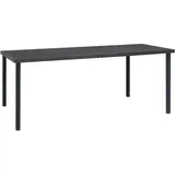 deluke MELO Gartentisch 190 x 90 x 74 cm Anthrazit