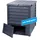 GARANTIA Komposter Thermo-Wood 400, Anthrazit-Braun mit Bodengitter