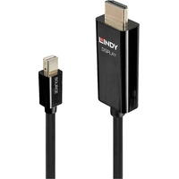 Lindy Videokabel-Adapter Mini DisplayPort HDMI Typ A (Standard) Schwarz