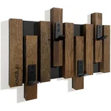 Flexistyle Wandgarderobe Eiche Schwarz