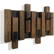 Flexistyle Wandgarderobe Eiche Schwarz