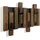 Flexistyle Wandgarderobe Eiche Schwarz