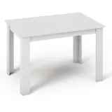 matkam Tisch Weiß, 120x75x80 cm, Esszimmer, Tische, Esstische