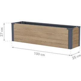 Westmann Talus M Pflanzkasten 100 x 25 x 27 cm Mehrfarbig