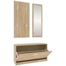 vidaXL Flurmöbel-Set 3-tlg. 0 x 0 x 0 cm Braun