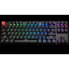 Keychron K8 Version 2 Kabellose Mechanische Tastatur, Bluetooth/USB-C, RGB, LED, QMK/VIA, Hot-swap, Programmable, PBT Keycaps, for Mac Windows, Super Red Switch