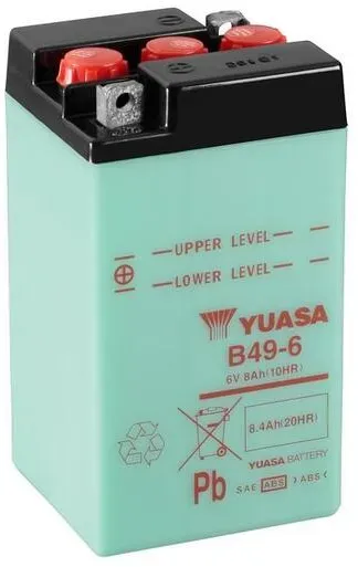 YUASA B49-6 Batterie ohne Säurepack