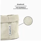 draadwerk Brotkorb Stoff Aufbewahrungskorb 100% Baumwolle 37 x 22 x 20 cm beige