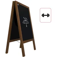 ALLboards Kundenstopper Wasserfest, Stabil, 8,5 kg, mit lackiertem Holzrahmen