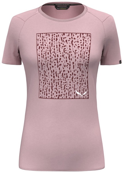 Salewa Pure Box Dry - T-Shirt - Damen - Pink/Dark Red - I38 D32