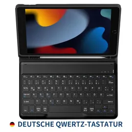 Tastatur Hülle für iPad 10,2 Zoll Schwarz