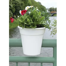KHW Flowerclip Ø 27 x 27,5 cm weiß 3 Stück