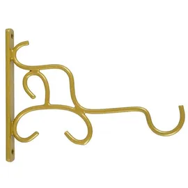 Nklaus Wand Halterung Rauchfass Messing Gold 14 x 10,5cm Öllampe Halter Ewig Licht Ampel Wandhaken 3295