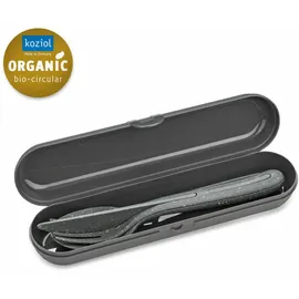 Koziol Besteck Klikk Ready 4tlg. Kunststoff Grau