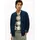 Tommy Hilfiger Cardigan TOMMY HILFIGER "FULL MILANO BASEBALL", Herren, Gr. XL, schwarz night navy, Strick, Obermaterial: 50% Baumwolle, 33% Modal, 15% Polyamid, 2% Elasthan, normal normal, Rippbündchen, Strickjacken, mit feiner Struktur, normale Passform