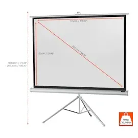 Celexon Stativ Economy 176x132 4:3  White Edition