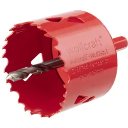 wolfcraft Lochsäge Bi-Metall, für Akkuschrauber & Bohrmaschinen, ideal für Holz, Metall & Kunststoff