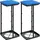 vidaXL Müllsackständer 2 Stk. Schwarz und Blau 60 L PP