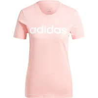 Adidas Damen Essentials Slim Logo Tee, semi pink Spark, M