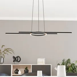 EGLO Zillerio-Z 1-flg. 116 cm rund schwarz