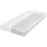 7- Zonen Tonnentaschenfederkernmatratze Komfort Med T weiß