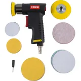 Stier Mini-Exzenterschleifer-Satz ME-26 Länge 100 mm 64-teilig