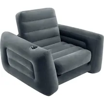 Intex Aufblasbarer Sessel Ausziehbar 117 x 224 x 66 cm Dunkelgrau