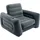 Intex Aufblasbarer Sessel Ausziehbar 117 x 224 x 66 cm Dunkelgrau